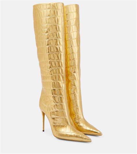 dolce and gabbana knee high boots
